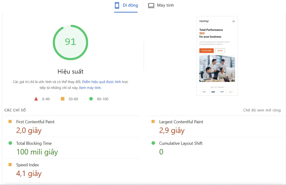 Tối ưu Core Web Vitals giúp website tải nhanh, mượt mà từ đó tăng thứ hạng tìm kiếm, giảm tỷ lệ thoát