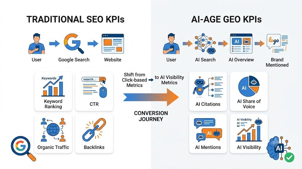 So sánh chỉ số SEO truyền thống và chỉ số GEO trong thời đại AI Search