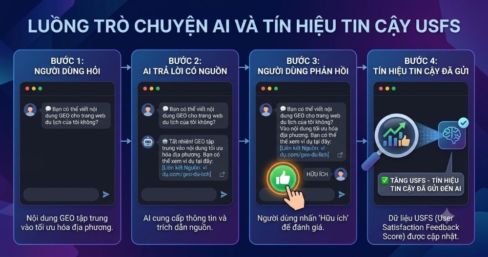 USFS tăng khi người dùng phản hồi tích cực với nội dung AI trích dẫn